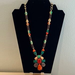 Kate Spade Multicolor Beaded Necklace with Gold Chain